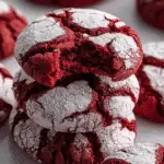 Red Velvet Crinkle Cookies