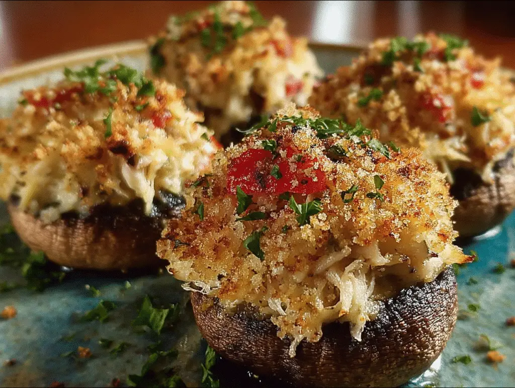 Ruth's Chris Crab-Stuffed Mushrooms