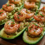 Shrimp Avocado Cucumber Boats