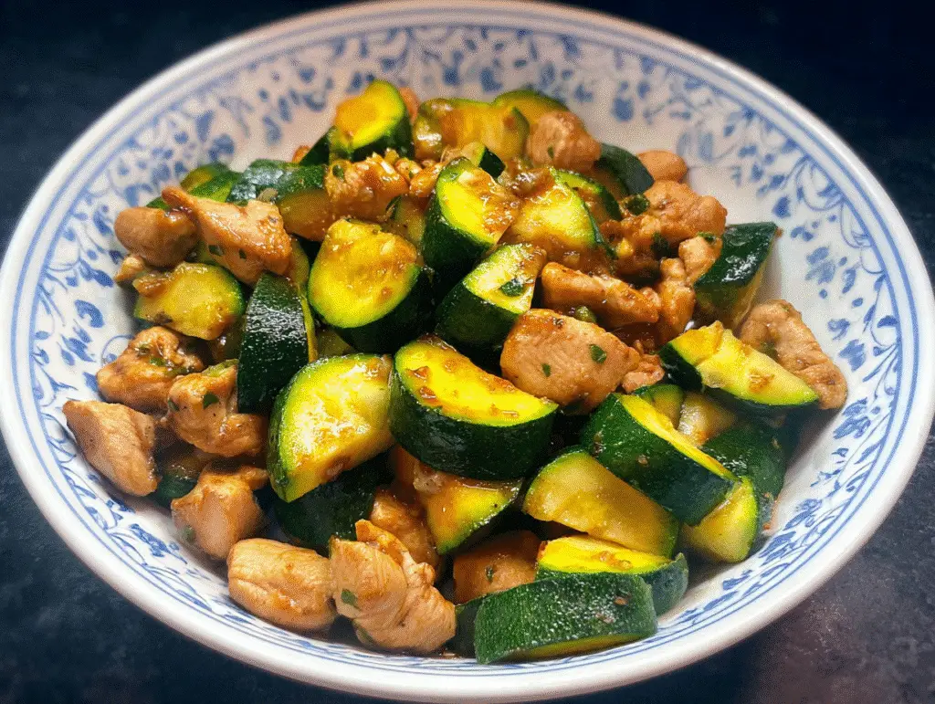 Simple Chicken Zucchini Stir Fry