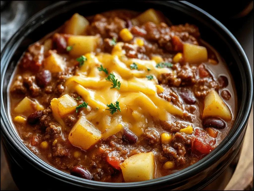 Slow Cooker Cowboy Casserole