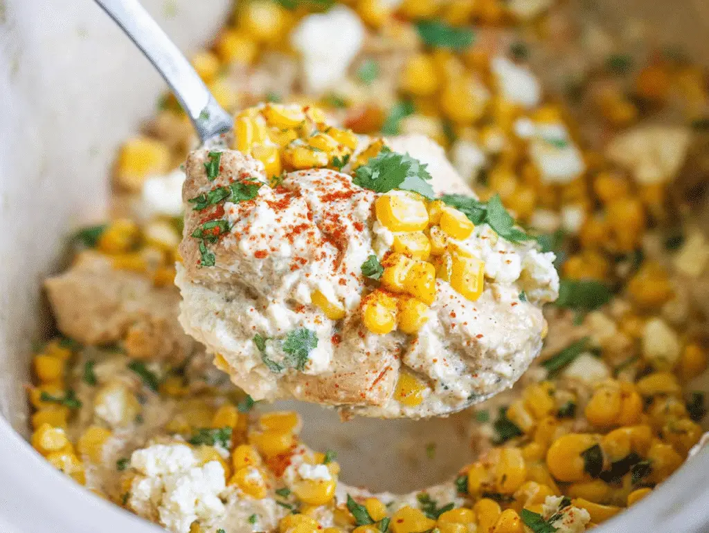 Slow Cooker Street Corn Chicken