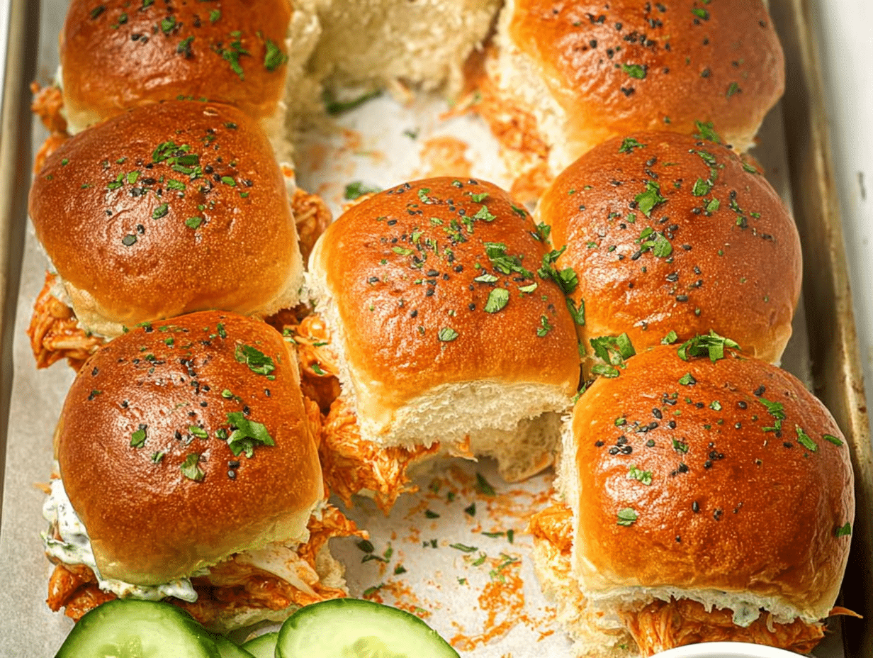 Spicy Buffalo Chicken Sliders