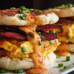 Spicy Chipotle Egg Breakfast Sandwiches