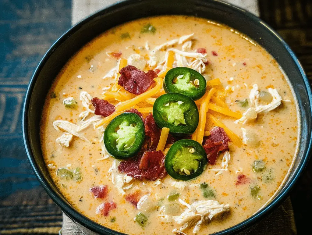 Spicy Jalapeno Popper Chicken Soup