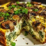 Spinach Mushroom Breakfast Casserole