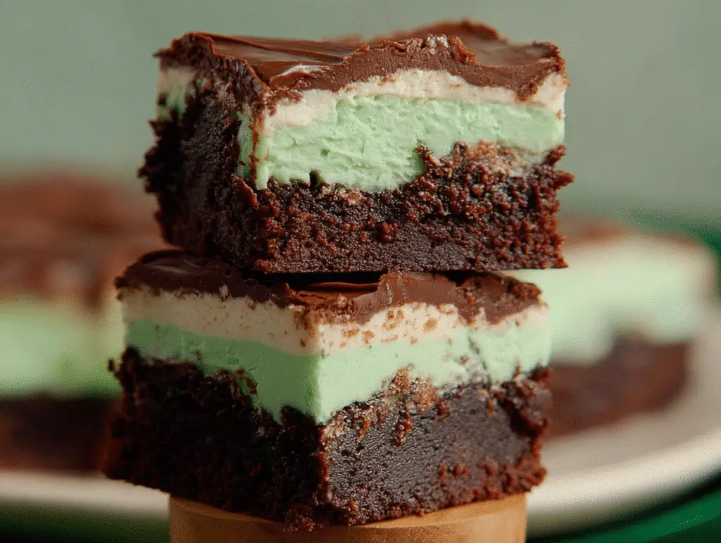 St. Patrick's Day Mint Brownies