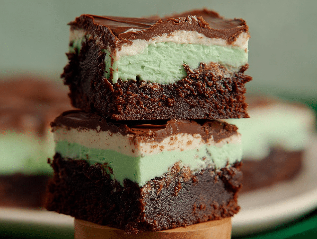 St. Patrick's Day Mint Brownies