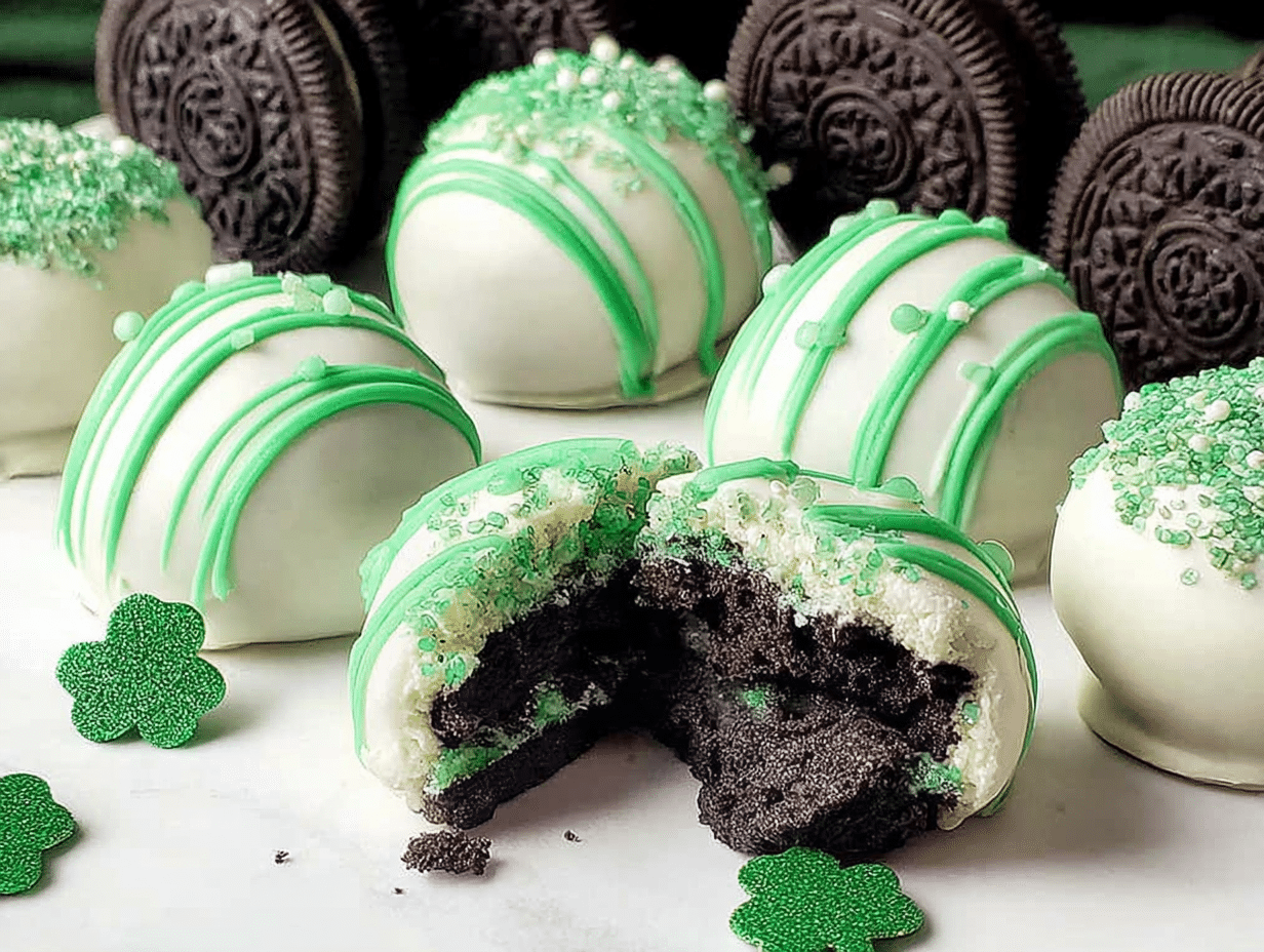 St. Patrick's Day Oreos truffles