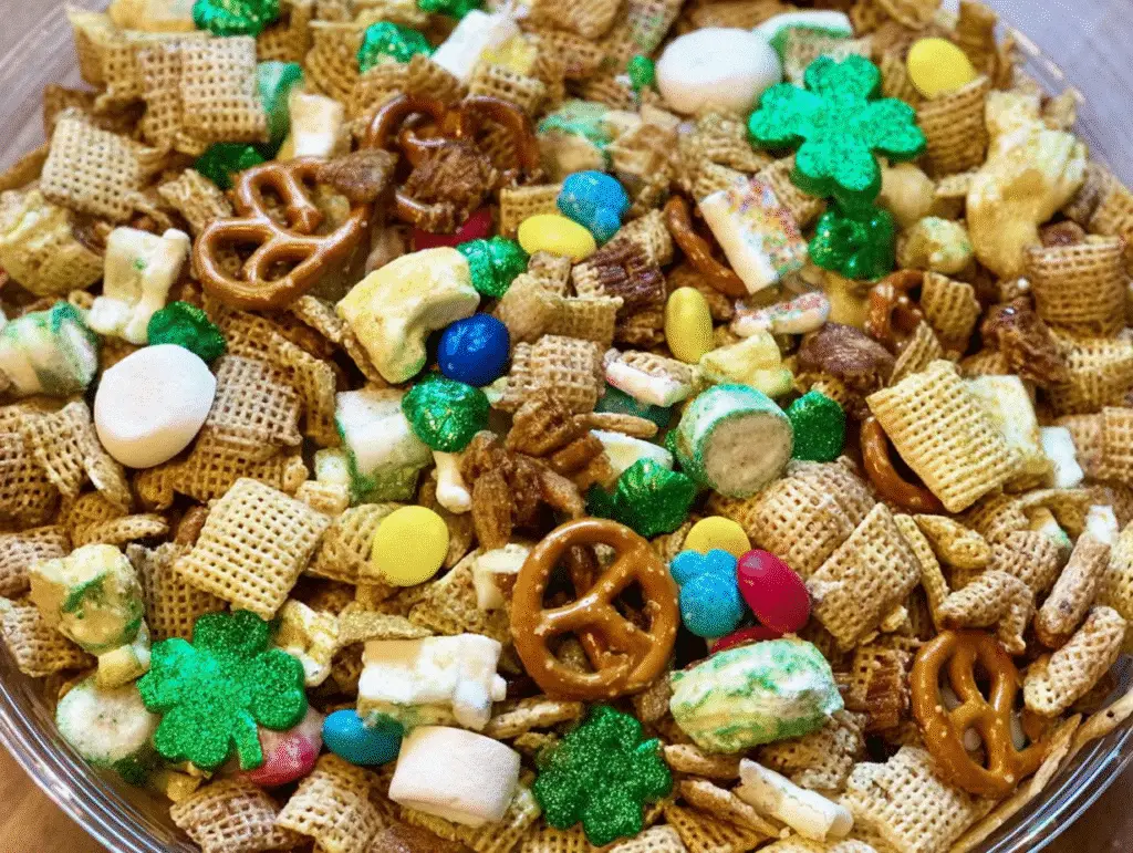 St Patrick’s Mint Marshmallow Confetti Bars