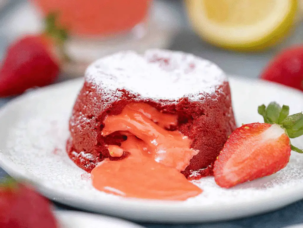 Strawberry Lava Cake