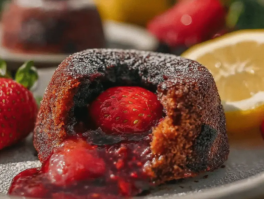 Strawberry Lava Cakes