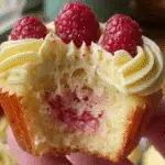 Strawberry Lemon Valentine Cupcakes