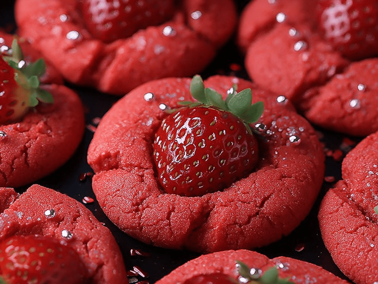 Strawberry Sugar Cookies