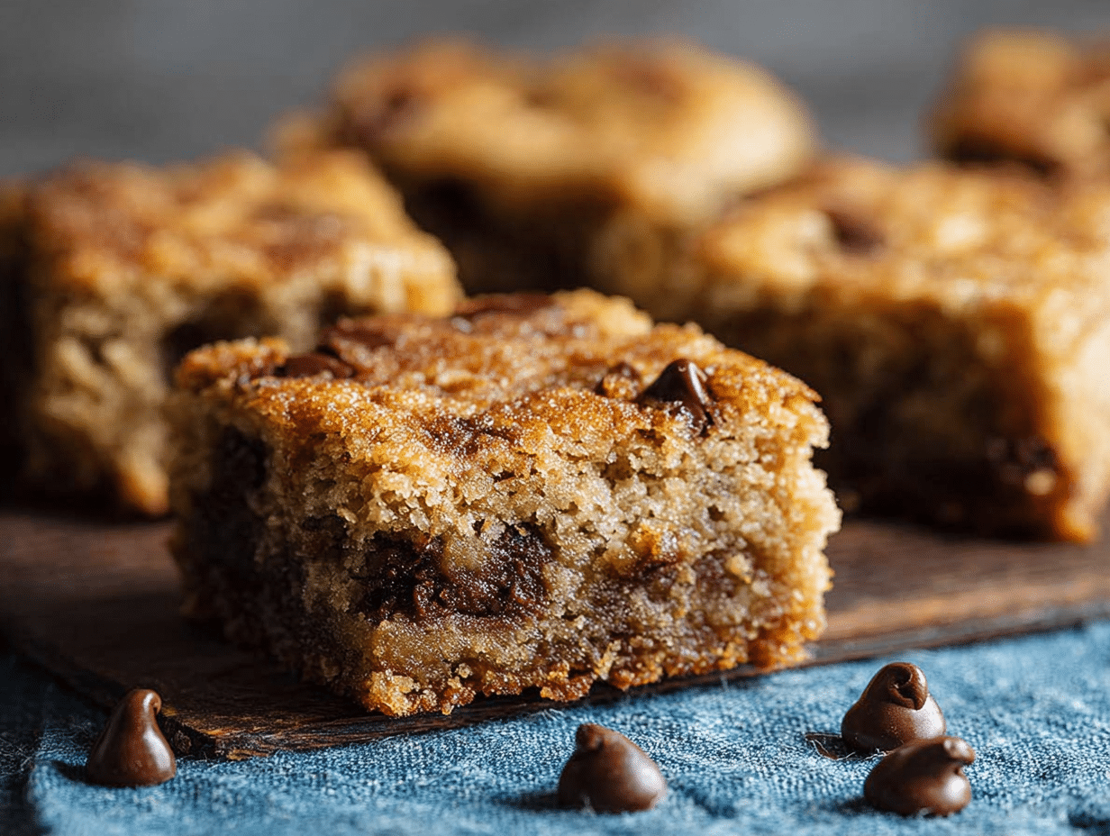 Sweet Banana Bread Blondies