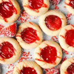 Sweet Strawberry Thumbprint Cookies