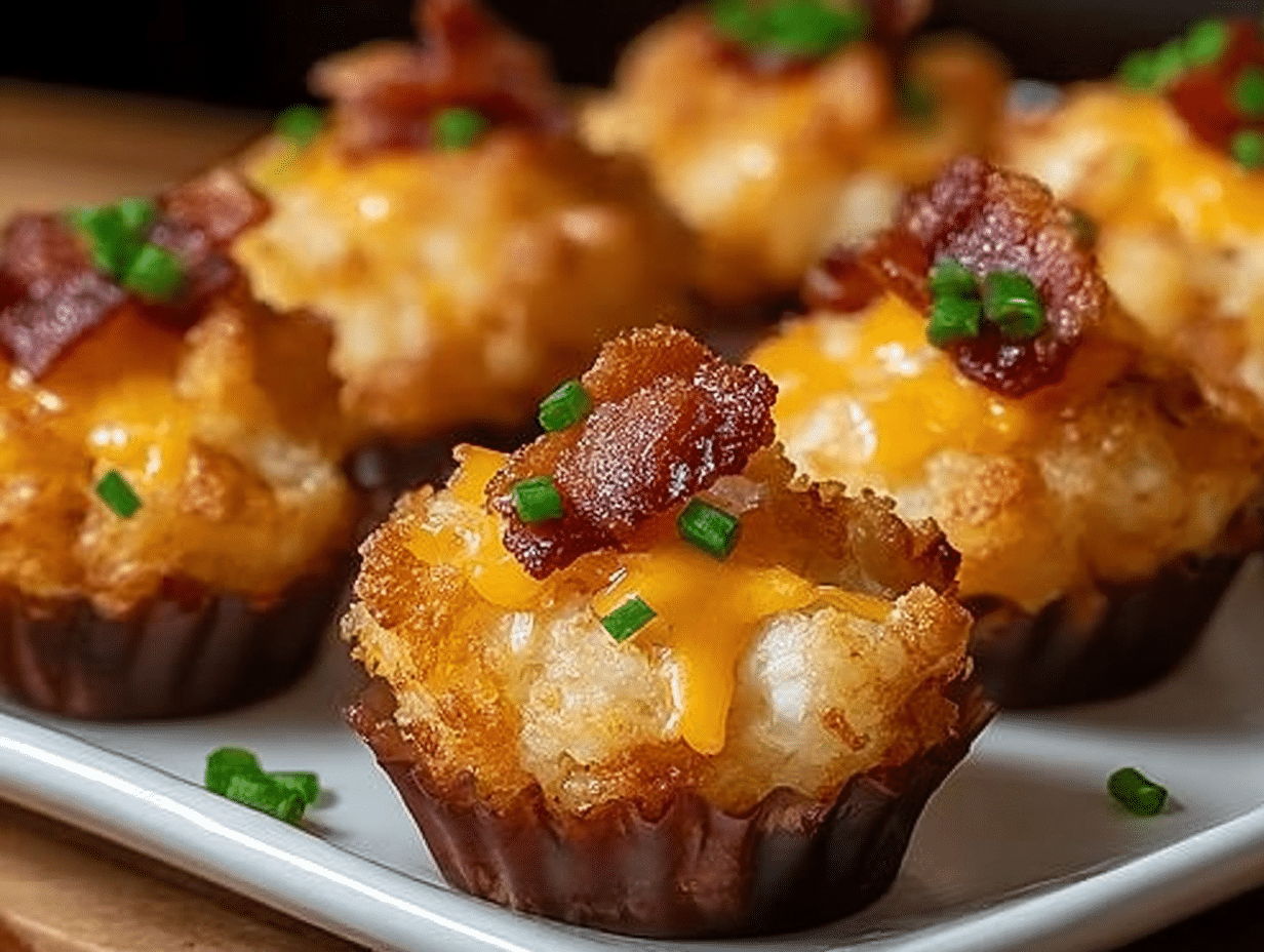 Tater Tot Appetizer Cups