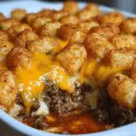 Tater Tot Casserole with Ground Beef
