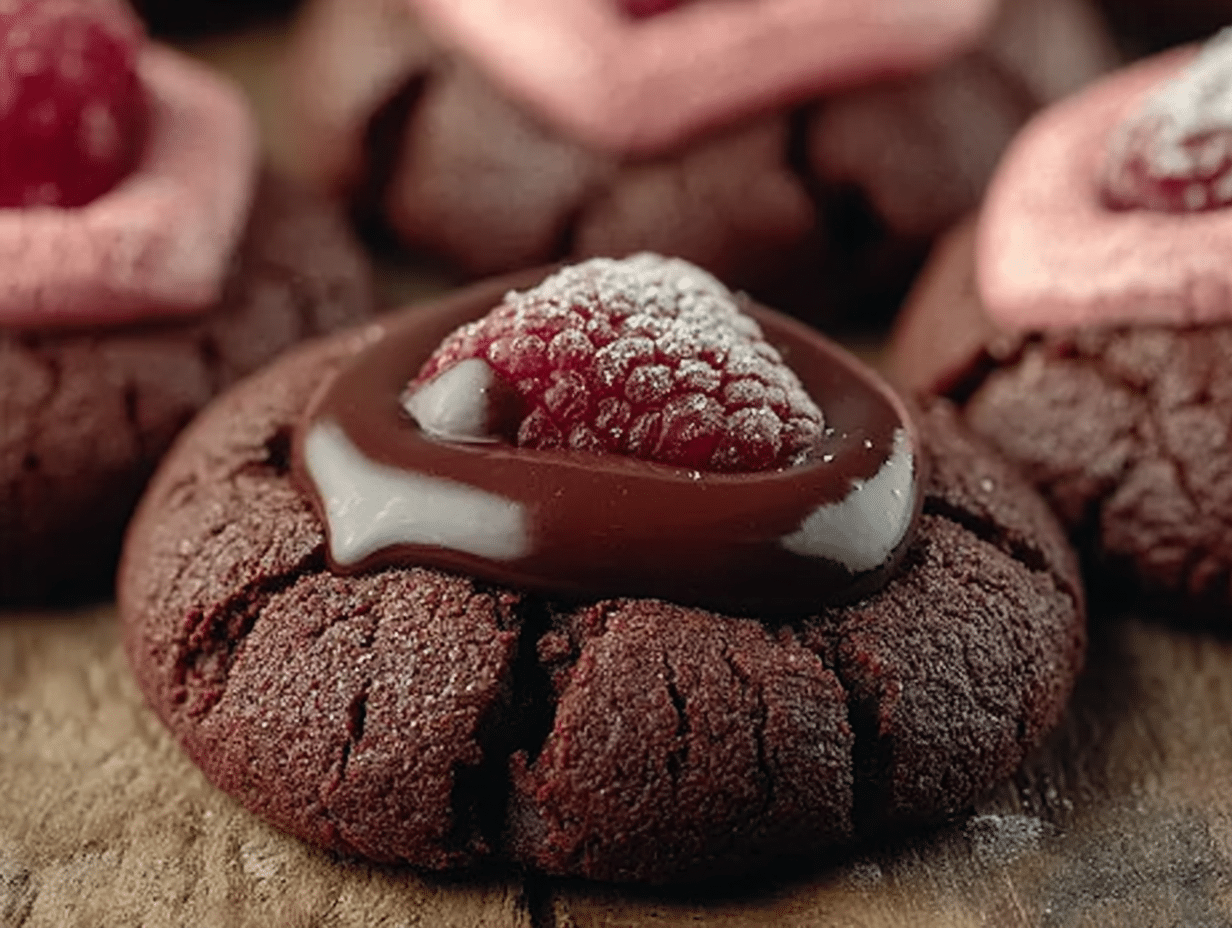 Valentine Ganache Cookies