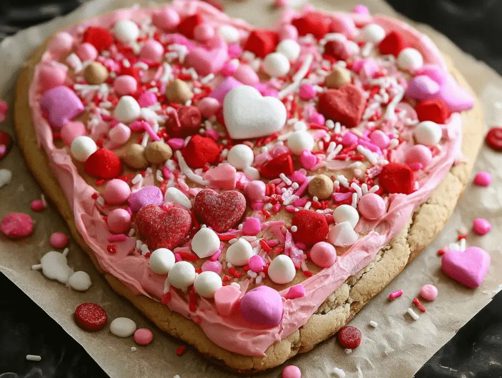 Valentine's Day Cookie Cake