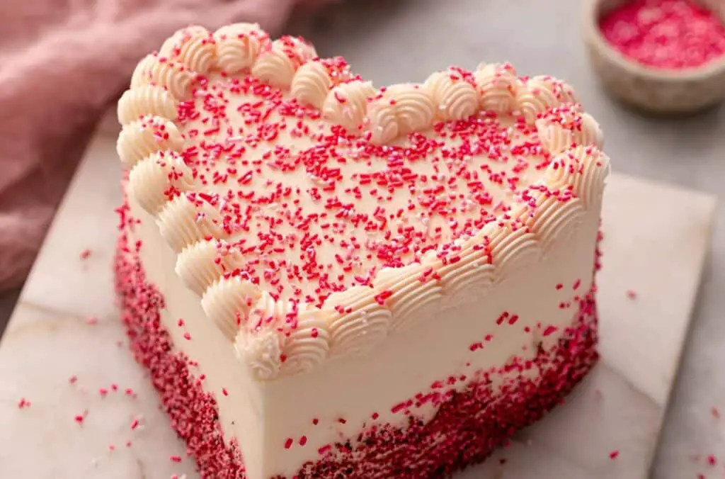 Valentine’s Heart Red Velvet Cake