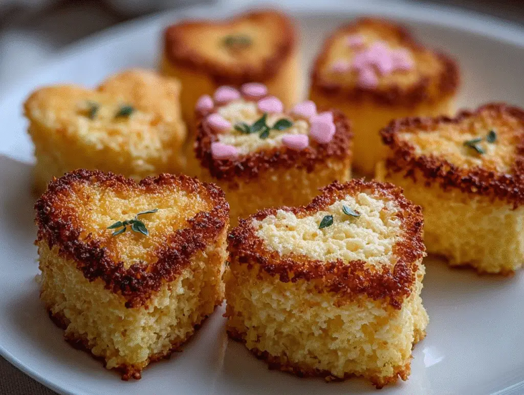 Valentines Mini Heart Cakes Recipe