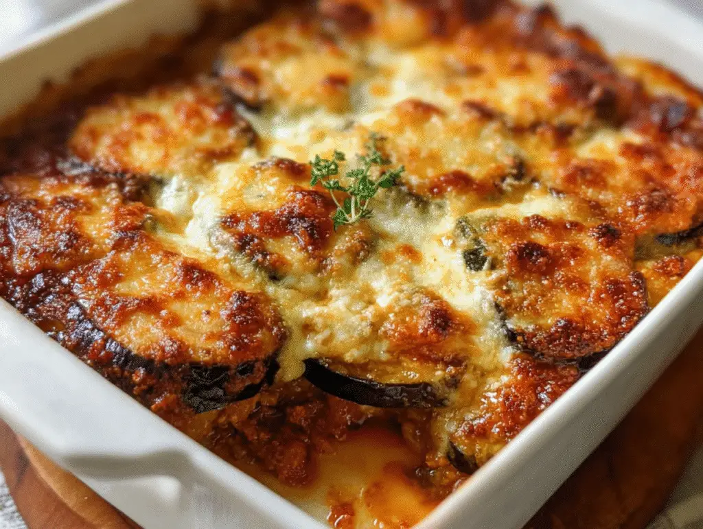 Vegetarian Ricotta & Eggplant Casserole