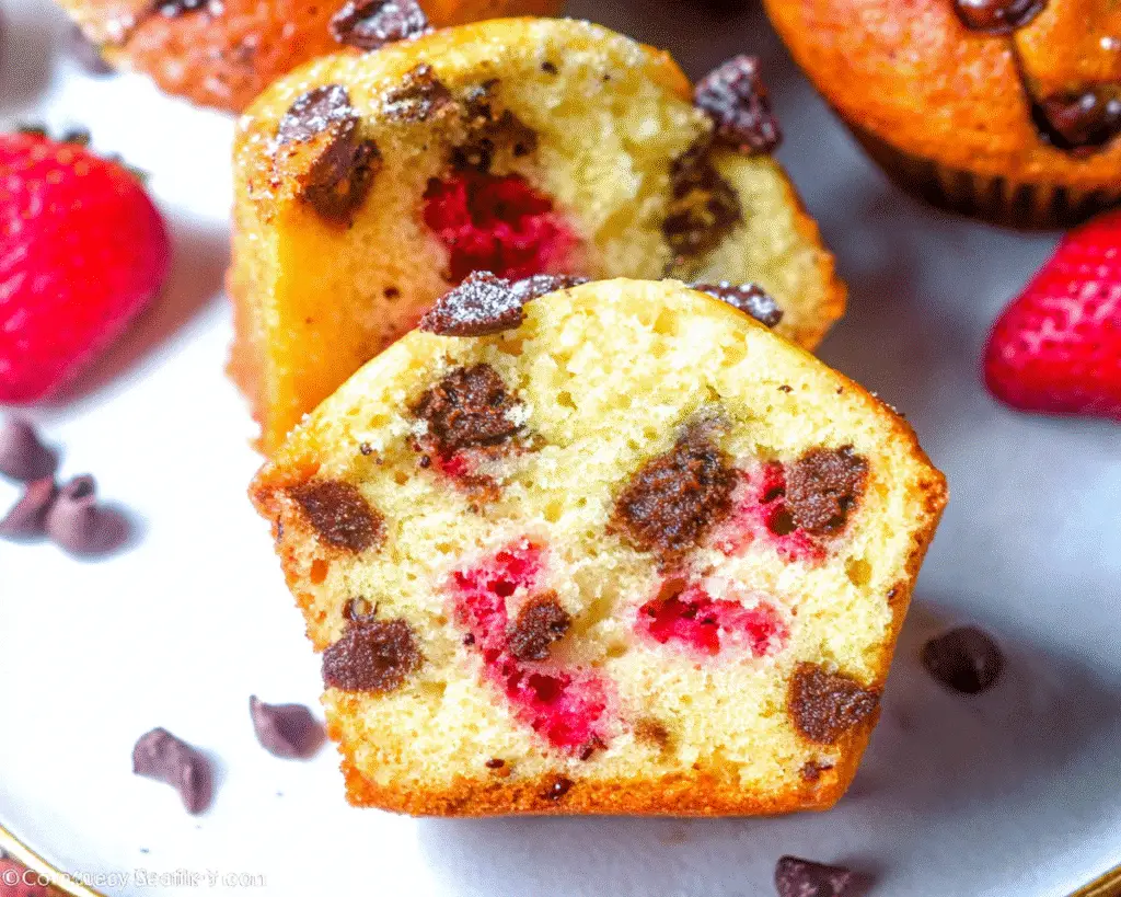 30-Minute Strawberry Chocolate Chip Muffins For Spring