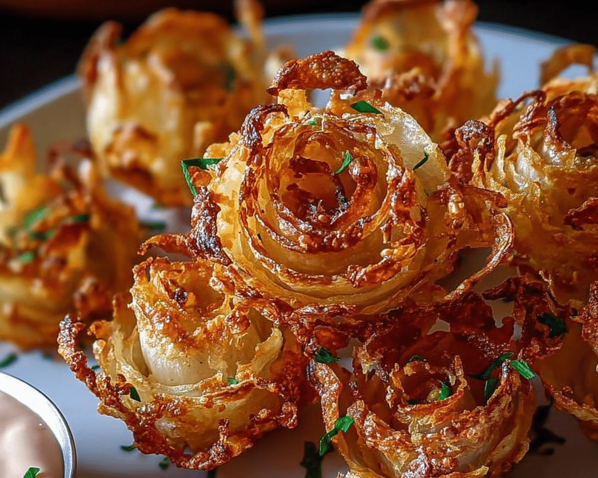 Air Fryer Crispy Mini Blooming Onions