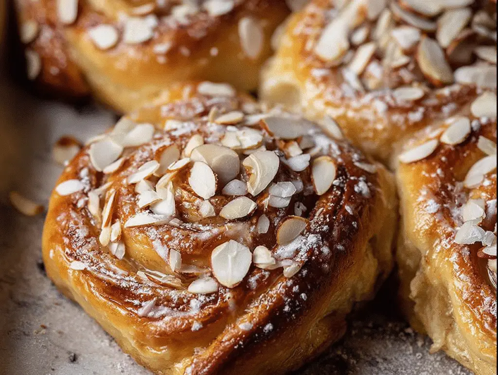 Almond Croissant Cinnamon Rolls
