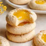Almond Lemon Curd Thumbprint Cookies