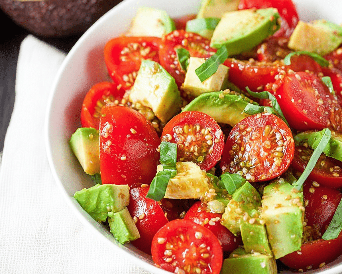 Avocado and Tomato Salad For Spring