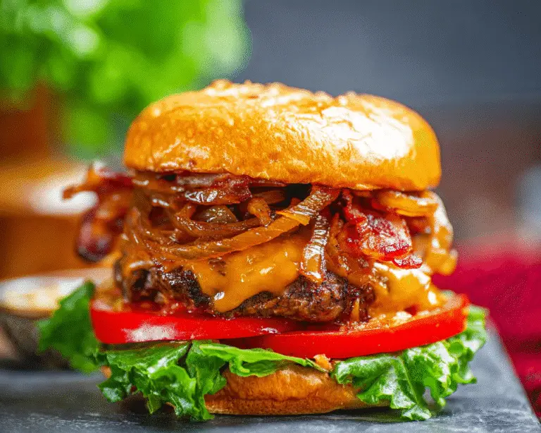Bacon Cheeseburger For Spring