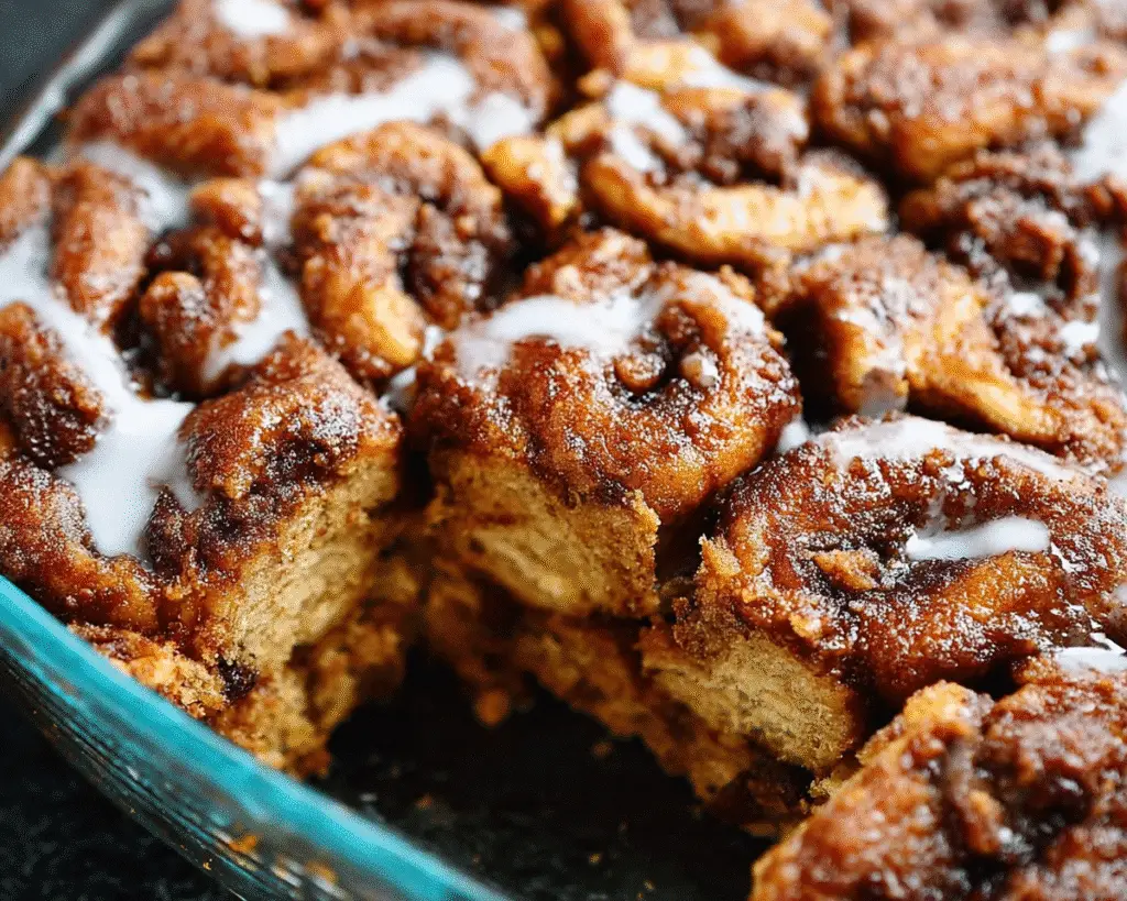 Banana Cinnamon Roll Cake For Spring