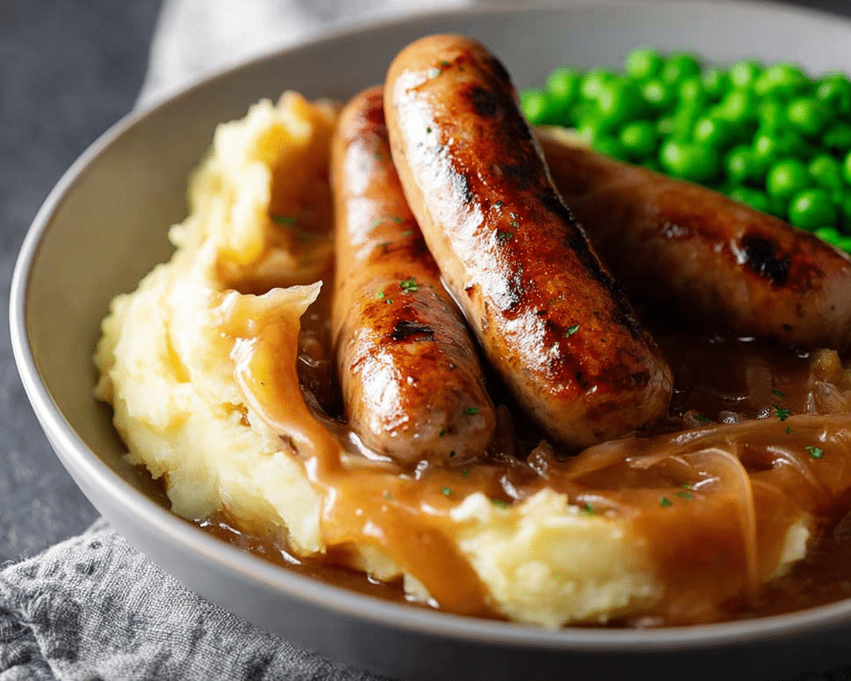 Bangers and Mash For St Patrick's Day