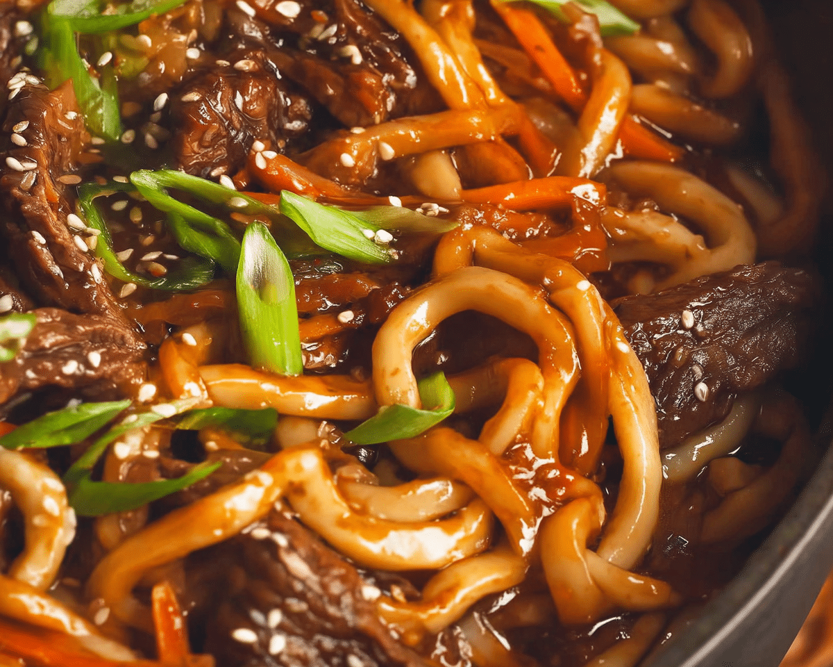 Beef & Udon Noodles For Spring