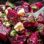 Beet Salad with Feta Cucumbers and Dill For Spring Dinner