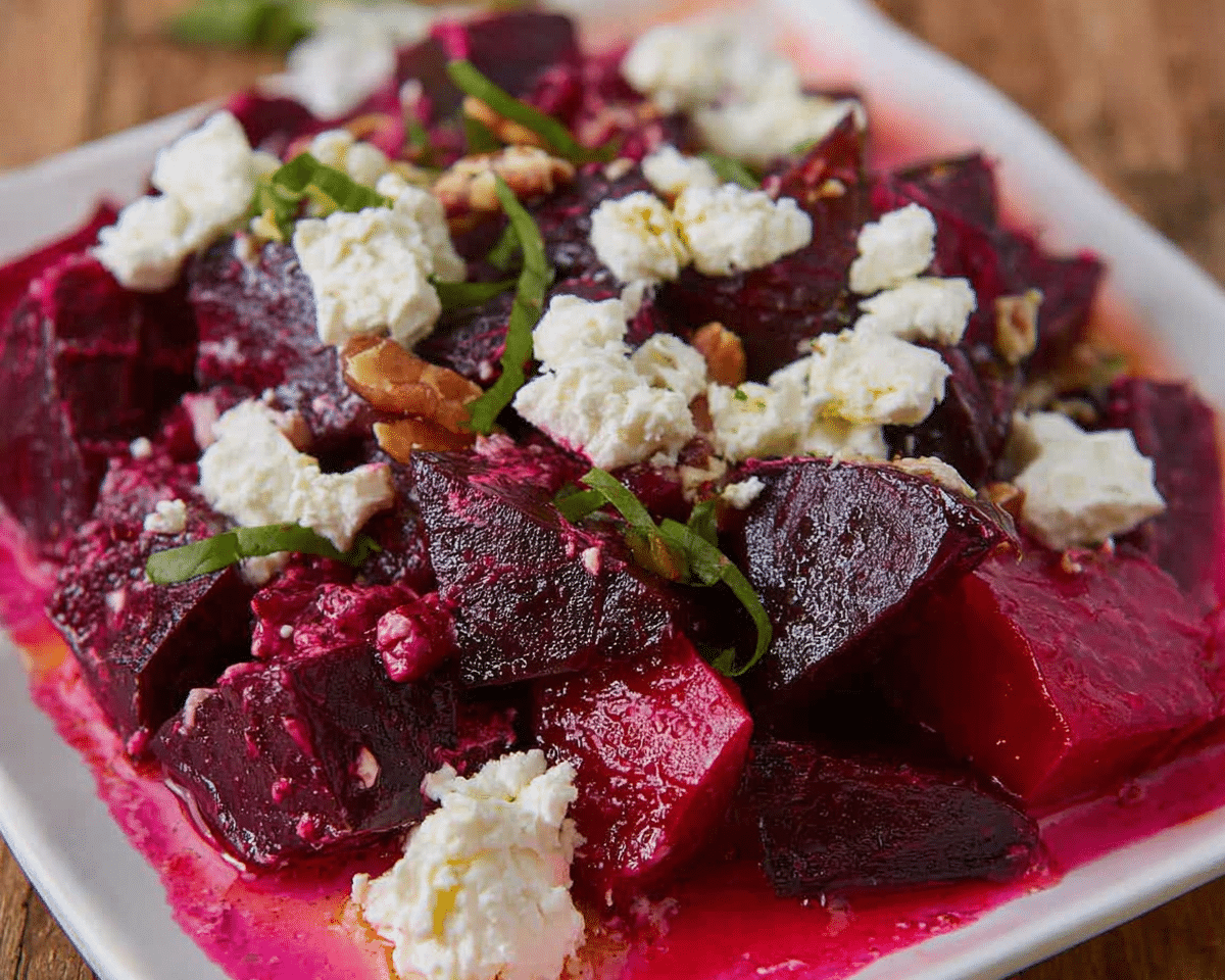 Beet and Goat Cheese Salad For Spring