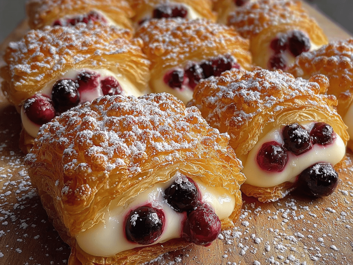 Berry Cheese Puff Treats