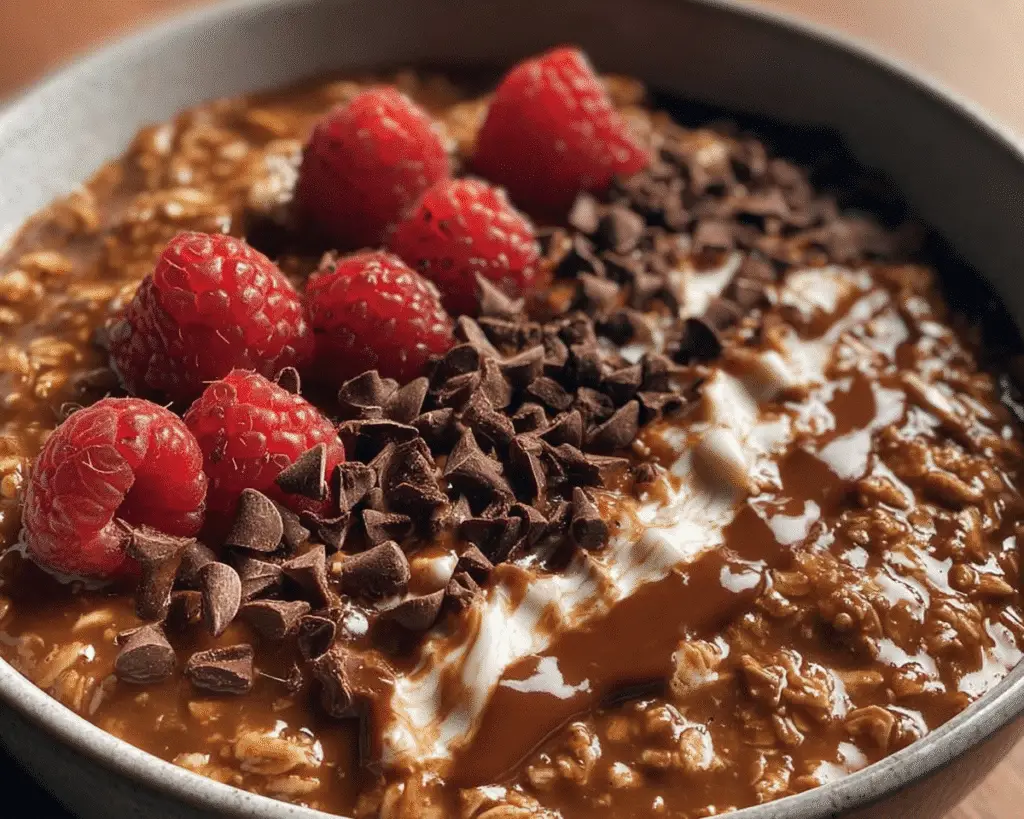 Best Ever Chocolate Oatmeal For Spring