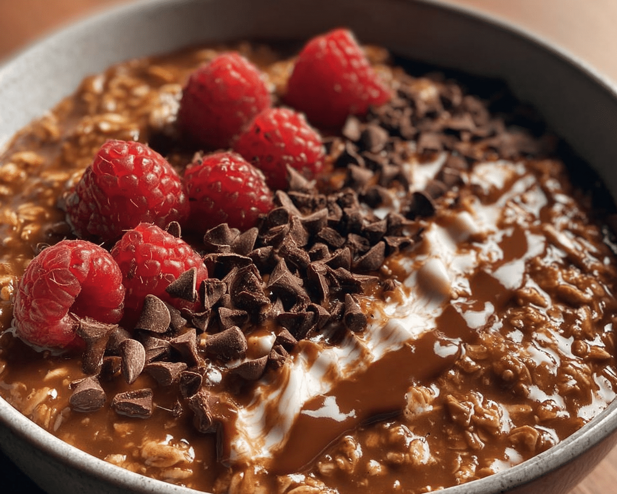 Best Ever Chocolate Oatmeal For Spring
