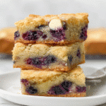 Blueberry White Chocolate Blondies
