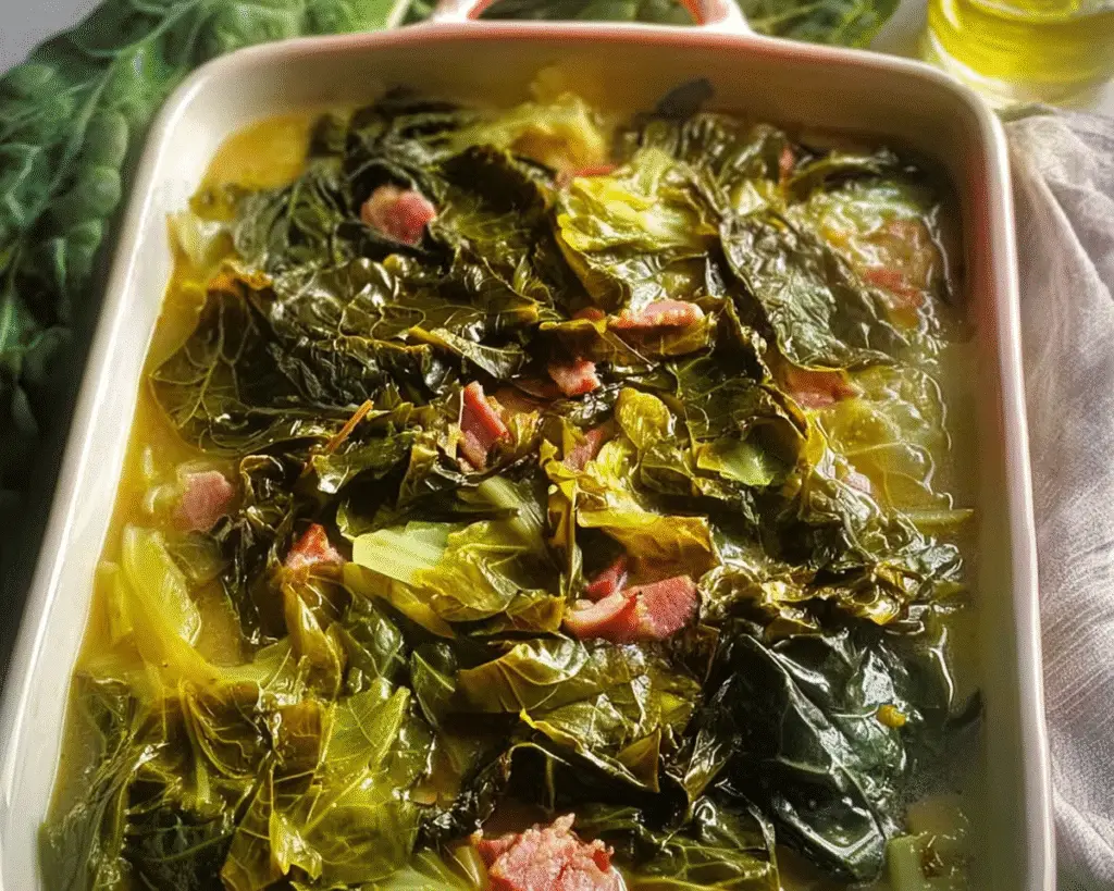 Braised Collard Greens For Spring