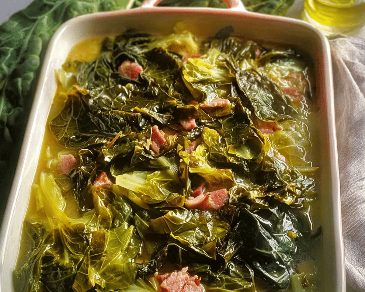 Braised Collard Greens For Spring
