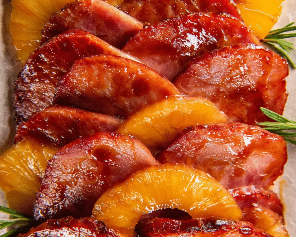 Brown Sugar Pineapple Ham For Spring
