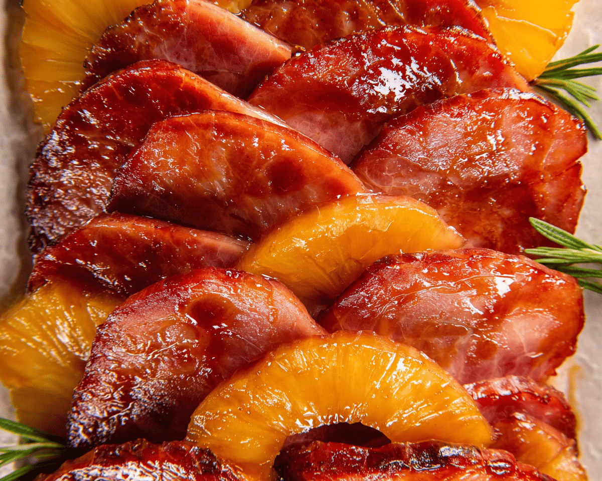 Brown Sugar Pineapple Ham For Spring