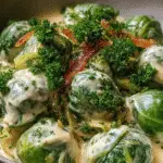 Brussels Sprouts Cream Cheese Sauce For Spring