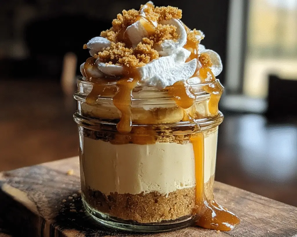 Butterbeer Cheesecake Jars