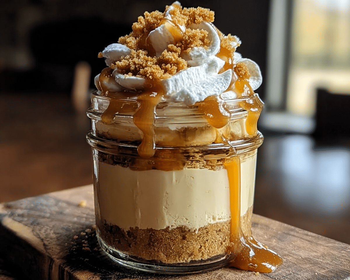 Butterbeer Cheesecake Jars