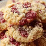Buttery Raspberry Crumble Cookies